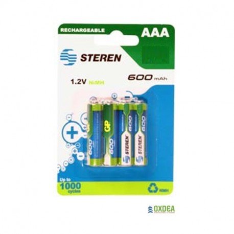 Paquete De 4 Baterías Batería AAA Recargable