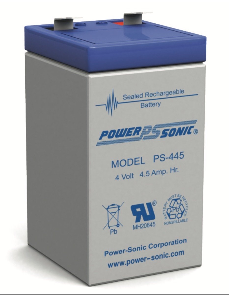 Batería Sellada Power Sonic PS-445 4 Volts 4.5 Ah