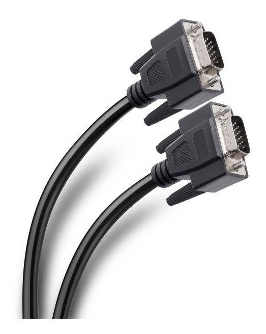 Cable VGA 1.8m Macho a Macho Conectores Niquelado