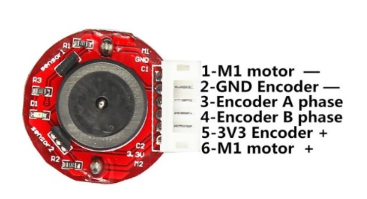 Motor Reductor GM25-370 Con Encoder 12VDC 165rpm