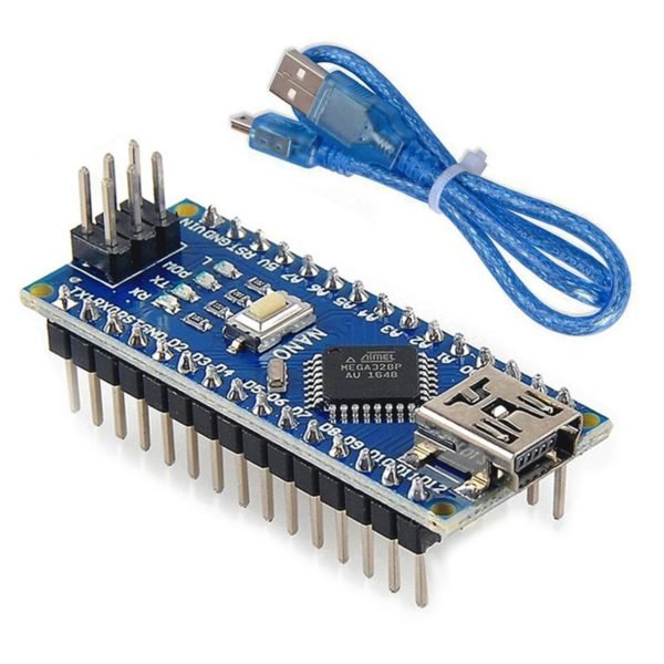 Arduino Nano Microcontroller Atmel Con Cable USB