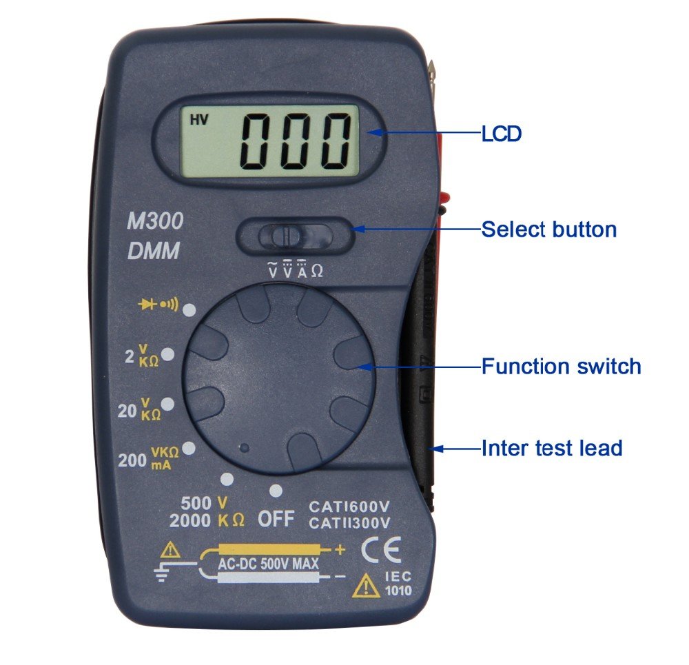 Multimetro Digital De Bolsillo KMDS-03 500v