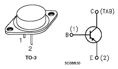 MJ2955 Transistor PNP 60V 15A