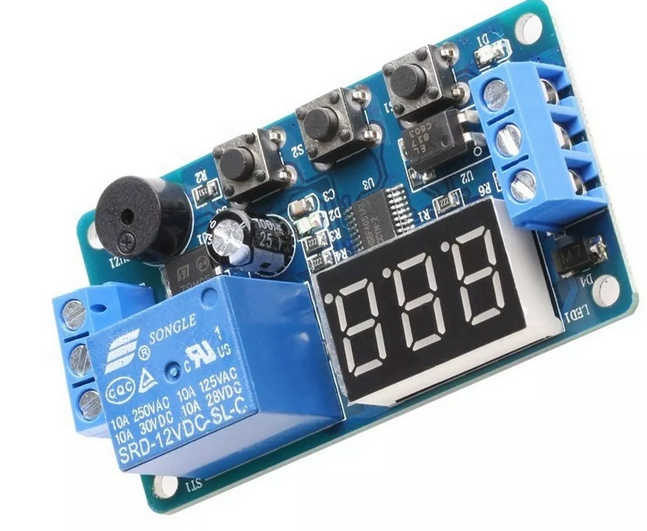THIDO - Temporizador Digital Timer 12v Programable Arduino, Temporizador de  retardo de ciclo infinito, módulo de Relé Digital