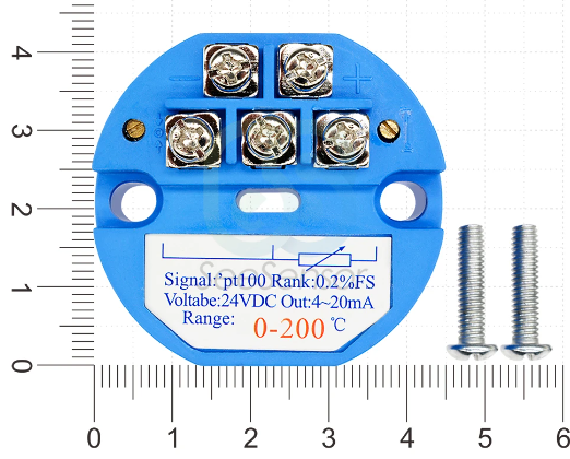 Módulo de Sensor RTD transmisor de temperatura PT100, resistencia térmica 4-20mA, 0-200°C