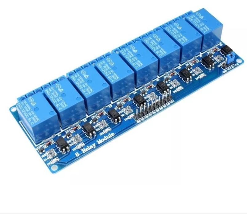 Modulo 8 reles placa de 8 relevadores 12V 10A