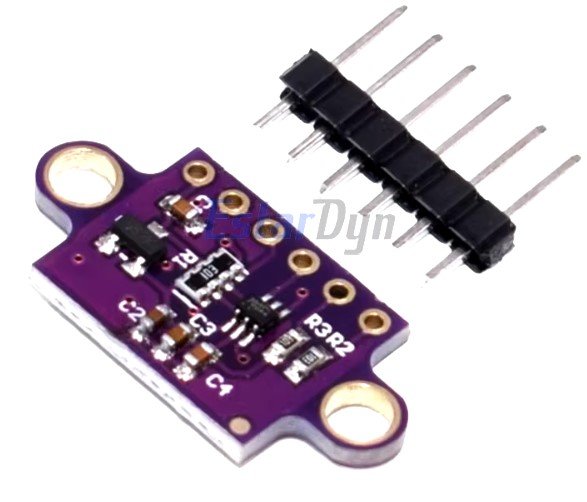 Estardyn-Sensor de rango láser VL53L0X, tiempo de vuelo (ToF), rotura, 940nm, GY-VL53L0XV2, módulo de distancia, I2C, IIC, 25MM x 10,7 MM