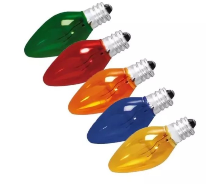 Foco color Adir Tipo candil 127VCA 7.5w E12 5 Colores Adr2921