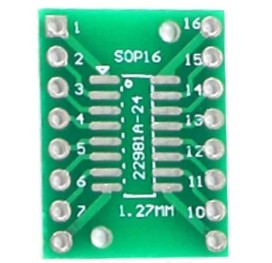 Placa PCB SMD adaptador de giro a DIP placa convertidora FQFP SOP16 QFP SOP16