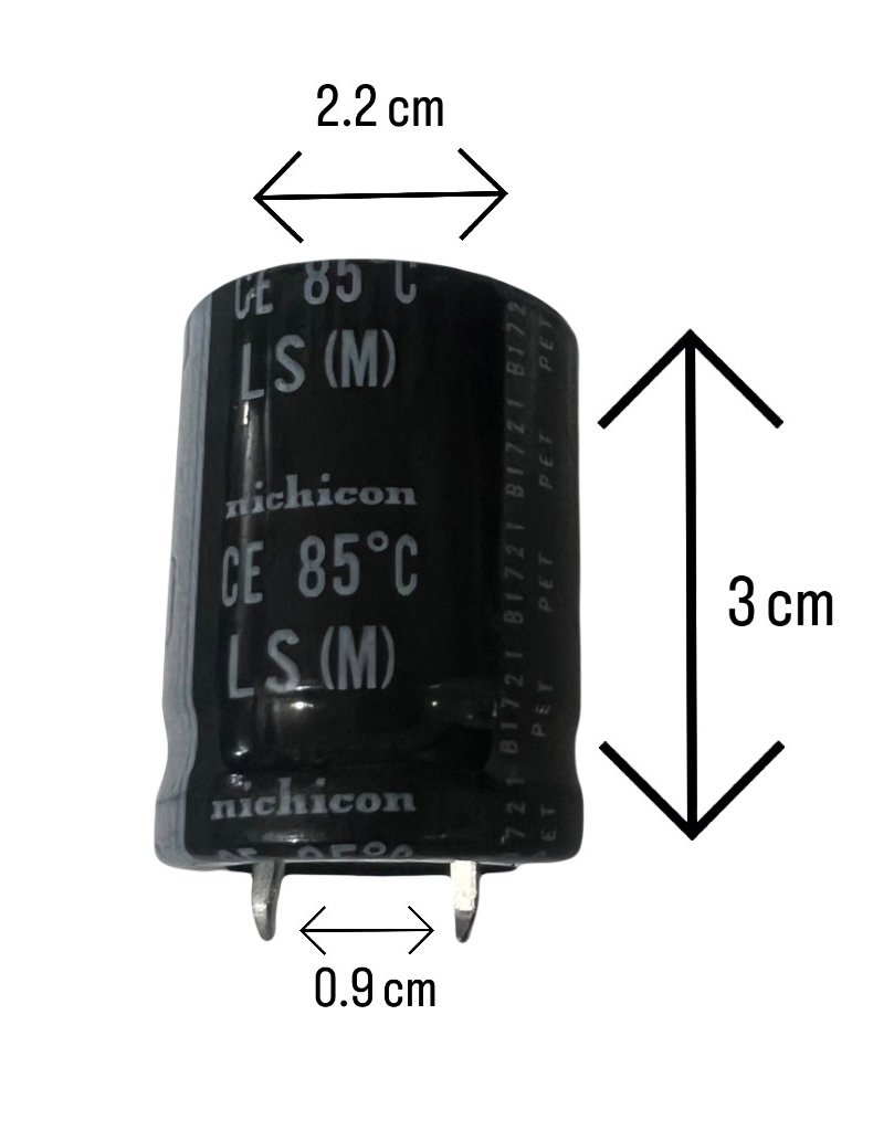 Capacitor Electrolítico 1500uF 80V 85°c